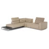 Diepteverstelling Hoekzetel Skyline 3150 open eiland leder beige Natuzzi Italia