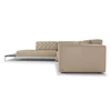 Zijkant Hoekzetel Skyline 3150 open eiland leder beige Natuzzi Italia