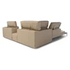 Versteld Hoekzetel Skyline 3150 open eiland leder beige Natuzzi Italia