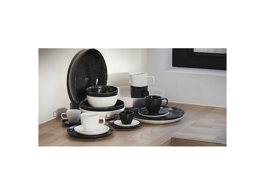 Mielo- diep bord- Ø21,5xh5cm- zwart