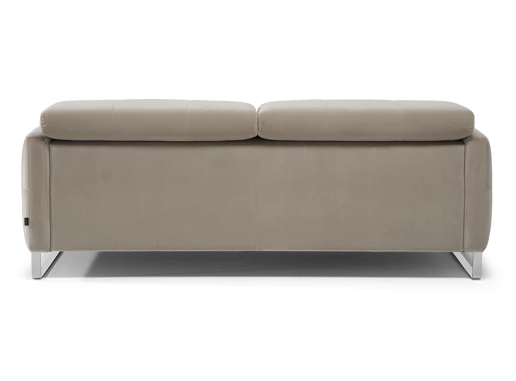 Achterkant Sofa zetel 3-zit Sophy 3233 stof fluweel taupe Natuzzi Italia