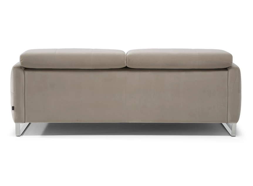 Achterkant Sofa zetel 3-zit Sophy 3233 stof fluweel taupe Natuzzi Italia