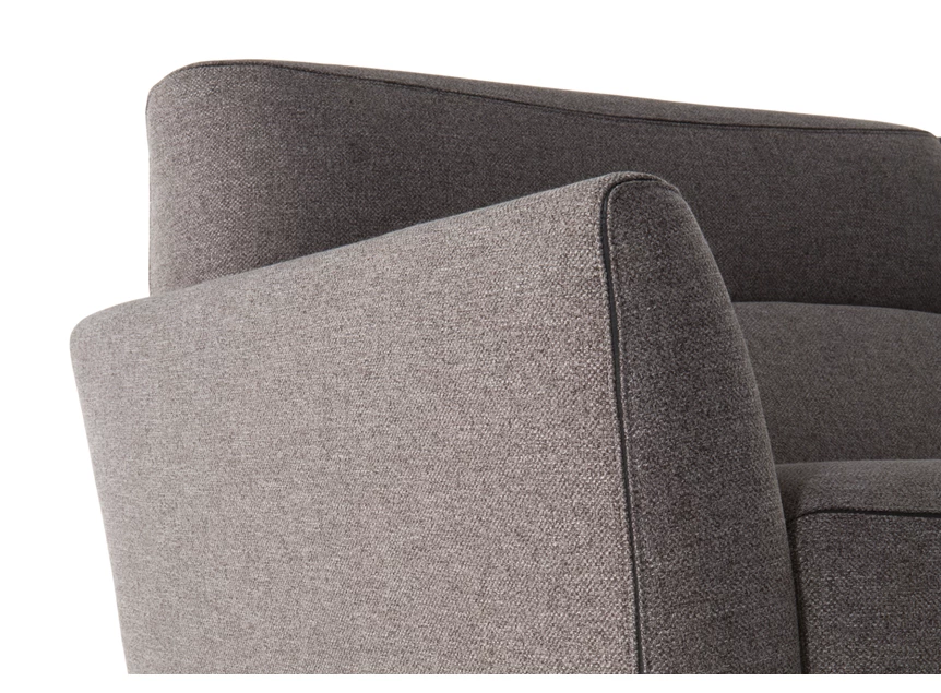 Armleuning Sofa 3-zit Stan 3035 stof grijs Natuzzi Italia