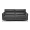 Front Canapé 3-zit Stan 3035 met relaxen leder antraciet Natuzzi Italia