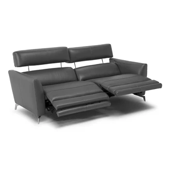 Canapé 3-zit Stan 3035 met relaxen leder antraciet Natuzzi Italia