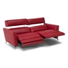 Relaxfunctie Canapé 3-zit Stan 3035 met relaxen leder rood Natuzzi Italia