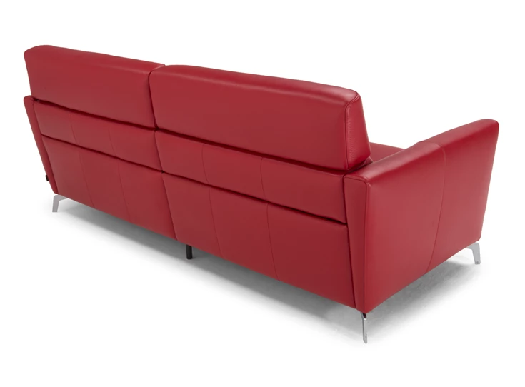 Achterkant Canapé 3-zit Stan 3035 met relaxen leder rood Natuzzi Italia