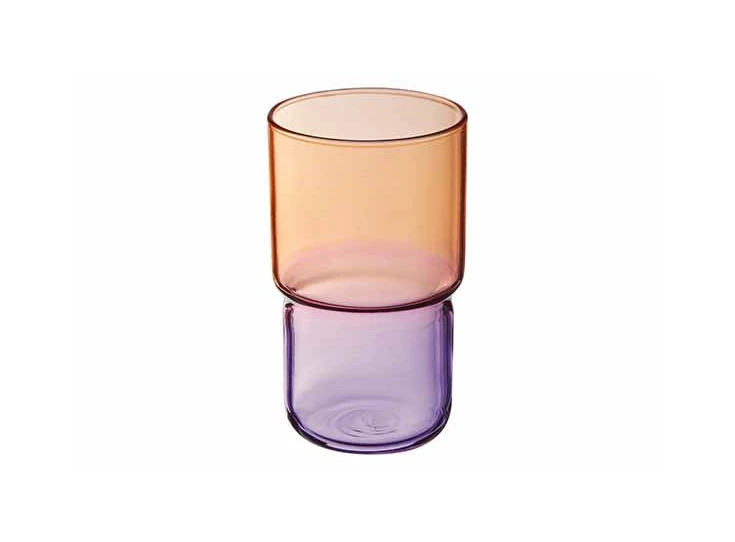 Candy Mix glas- 32cl- oranje/paars