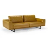 Zijkant Salon canapé 3-zit Tempo 2834 leder geel Natuzzi Italia