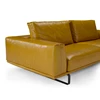 Armleuning Salon canapé 3-zit Tempo 2834 leder geel Natuzzi Italia