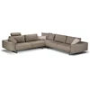 Hoeksalon Tempo 2834 stof taupe Natuzzi Italia