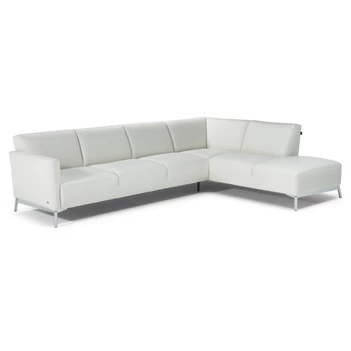 Hoeksalon Tratto 2811 open eiland leder wit Natuzzi Italia