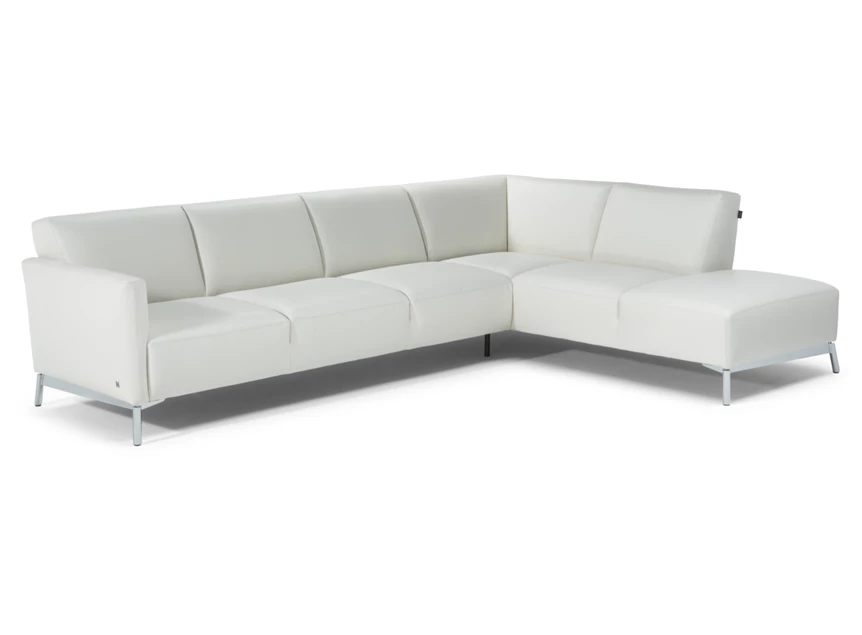 Hoeksalon Tratto 2811 open eiland leder wit Natuzzi Italia