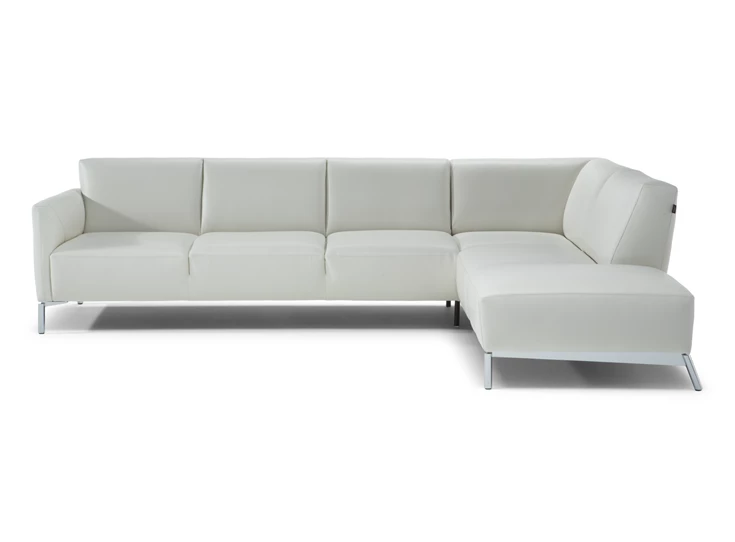 Front Hoeksalon Tratto 2811 open eiland leder wit Natuzzi Italia