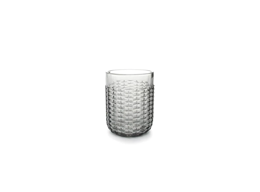 852945 Glas 41cl smoked Carbo set/4