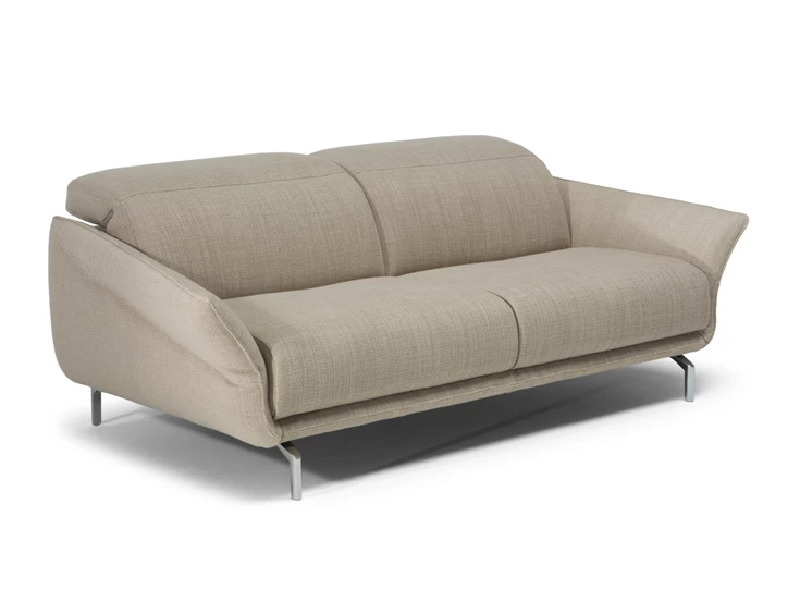 Armleuningen verstelbaar Zetel 3-zit Valzer 3222 stof zandkleur Natuzzi Italia