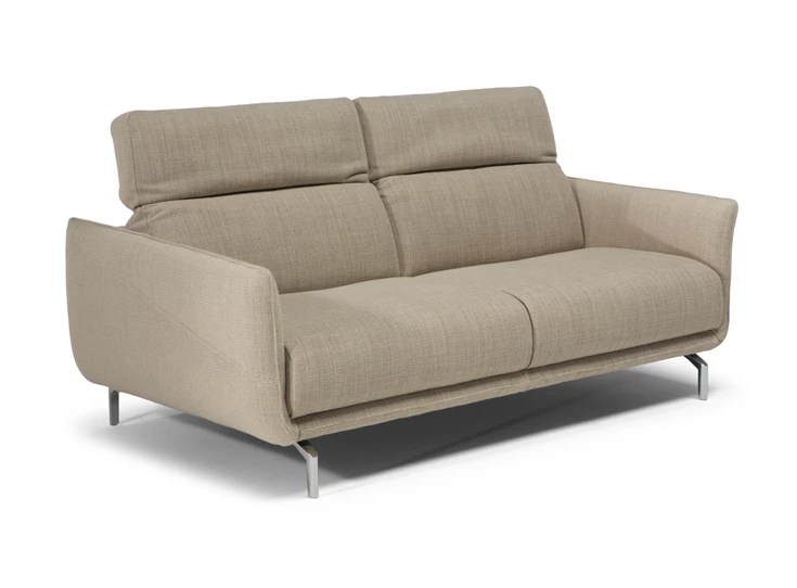 Hoofdsteunen verstelbaar Zetel 3-zit Valzer 3222 stof zandkleur Natuzzi Italia