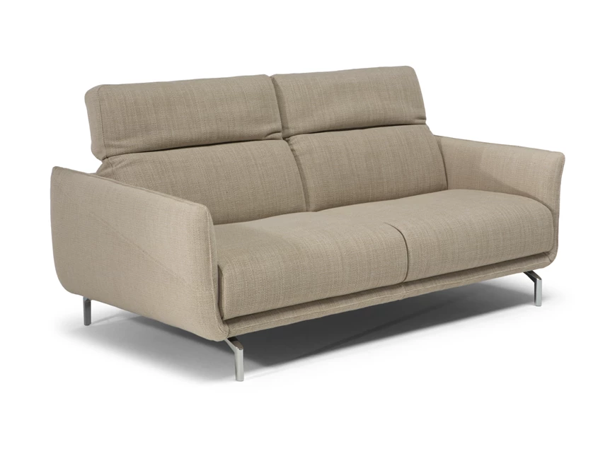 Hoofdsteunen verstelbaar Zetel 3-zit Valzer 3222 stof zandkleur Natuzzi Italia