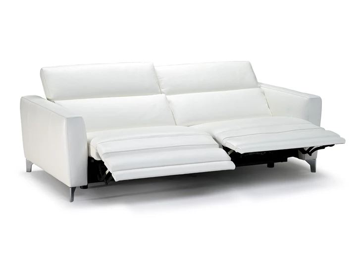 Canapé salon 3-zit Volo 2811 relaxen leder wit Natuzzi Italia