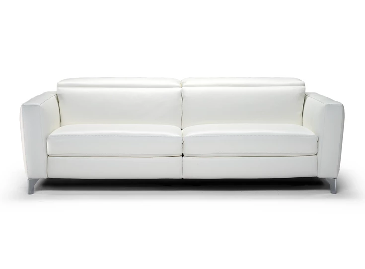 Front Canapé salon 3-zit Volo 2811 relaxen leder wit Natuzzi Italia