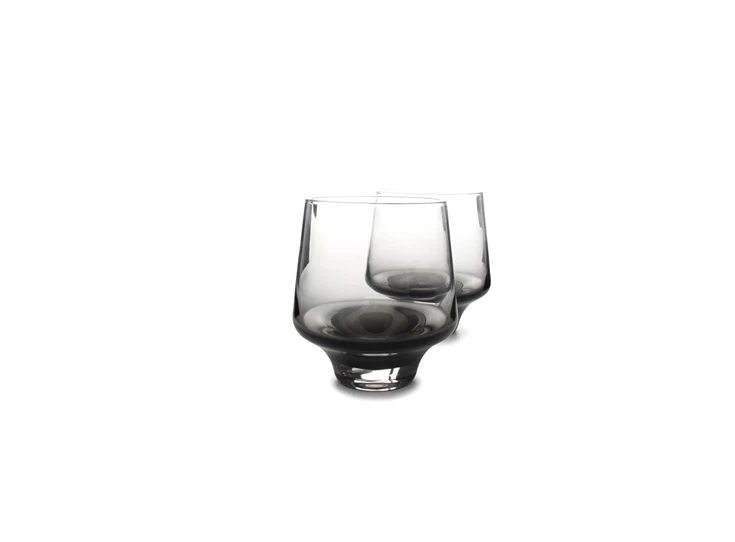 852817 Glas 40cl smoked Secrets set/2