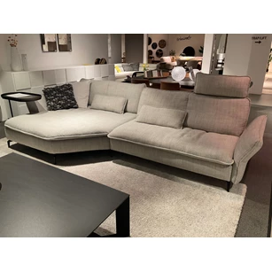 Front Salon MR 2340 met longchair stof grijs Musterring