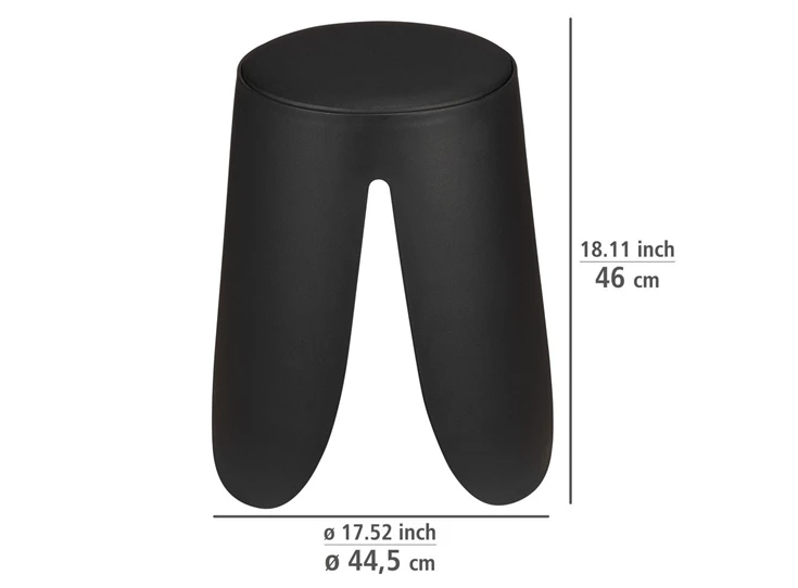 Comiso universele kruk - mat zwart afmetingen