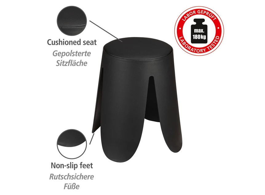 Comiso universele kruk - mat zwart uitleg