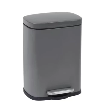 Leno afvalemmer- 5L- easy close- grijs