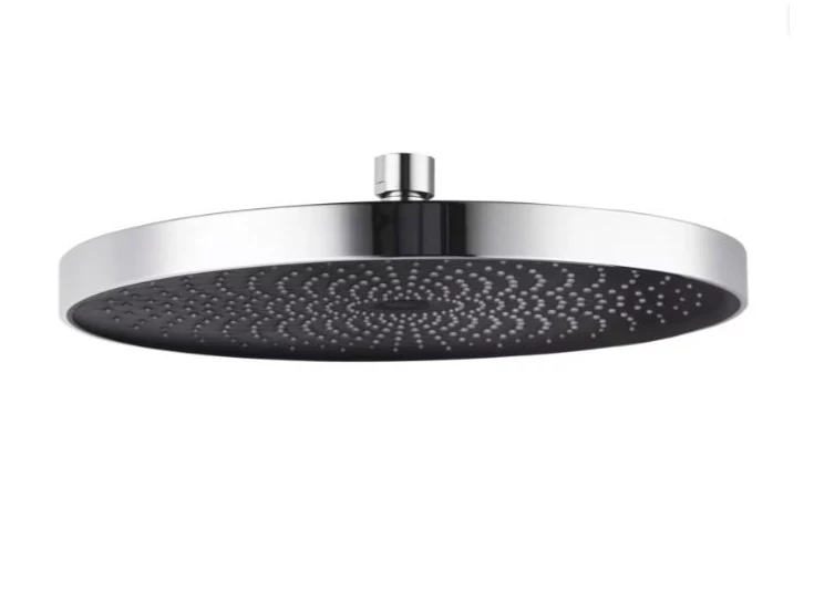 Softwater regendouche- Ø260- chroom/zwart