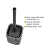 Terrazzo toiletborstelhouder- zwart- info