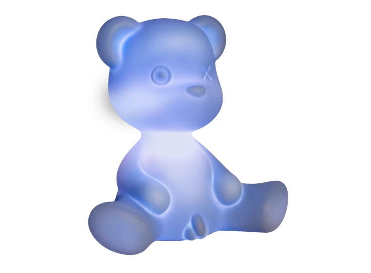 Licht aan Tafellamp Teddy Boy Light Blue Mix 24001LB Qeeboo