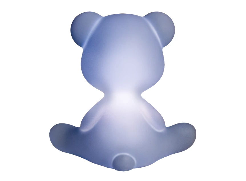 Achterkant licht aan Tafellamp Teddy Boy Light Blue Mix 24001LB Qeeboo