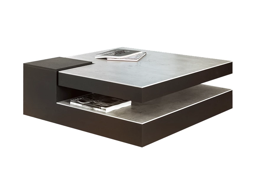 Salontafel Split donker eik keramiek Crest Karat Tables to Love