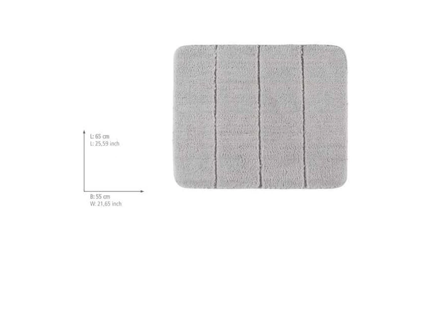 Badmat Steps- Licht Grijs- 55*65- afmetingen