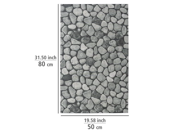 Sassi badmat- 50*80cm- afmetingen