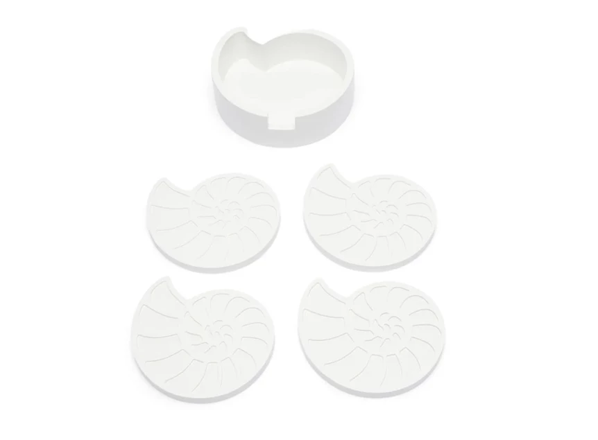 onderleggers seashell- 4stuks apart
