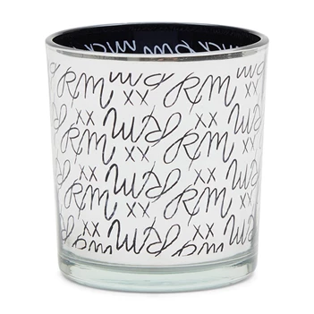 RM LOGO VOTIVE SILVER BLACK