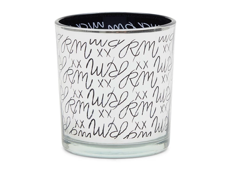 RM LOGO VOTIVE SILVER BLACK