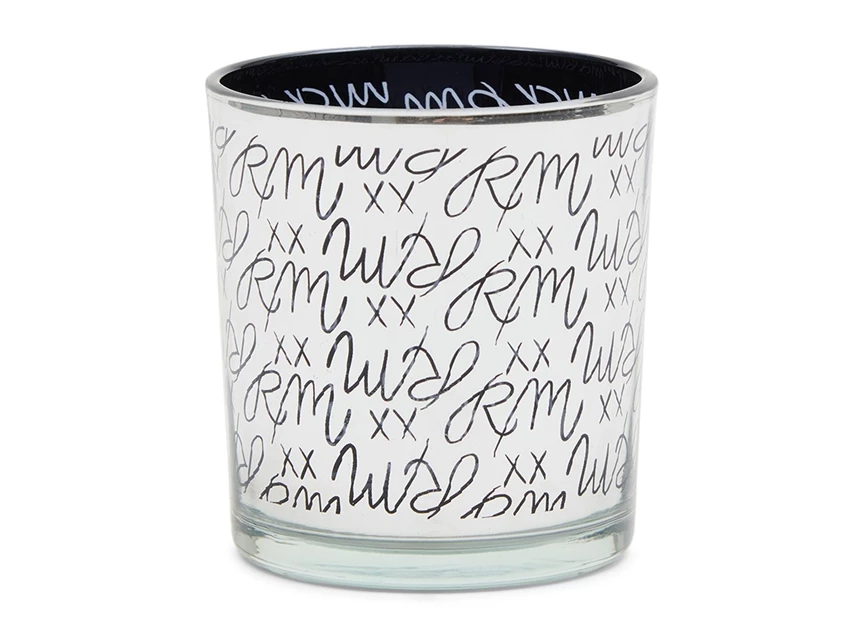 RM LOGO VOTIVE SILVER BLACK