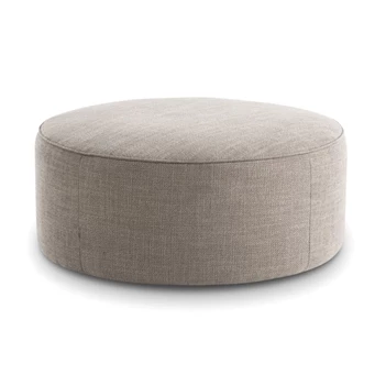 Poef Rondo Maxi stof greige D008810 Designwerk
