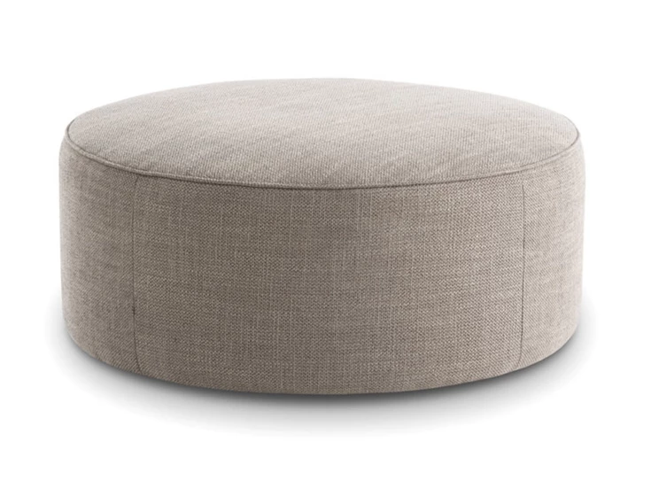 Poef Rondo Maxi stof greige D008810 Designwerk