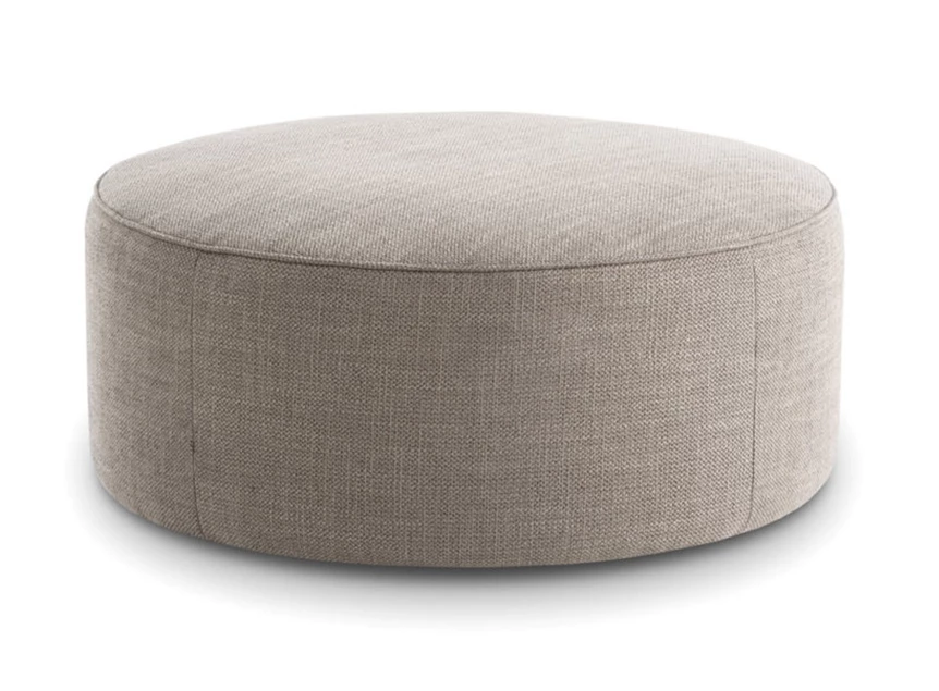Poef Rondo Maxi stof greige D008810 Designwerk