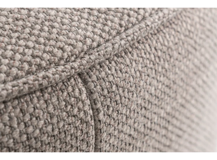 Detail Poef Rondo Maxi stof greige D008810 Designwerk