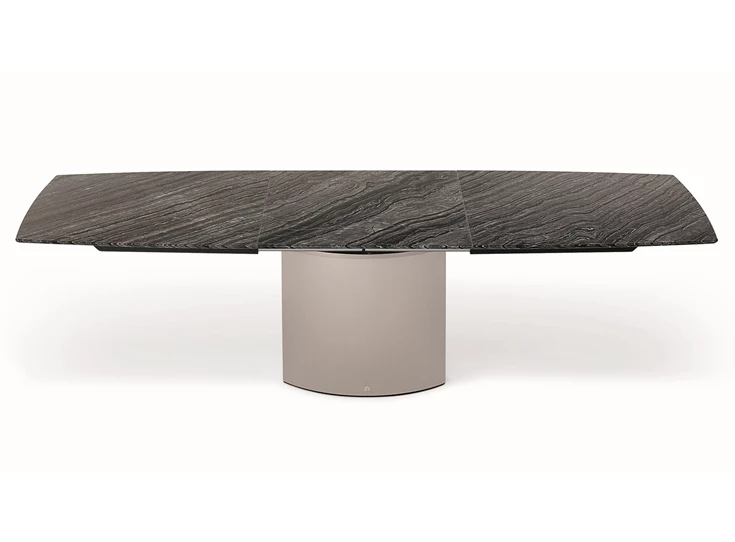 Verlengbare tafel Adler stone natuursteen voet 2 oval Draenert