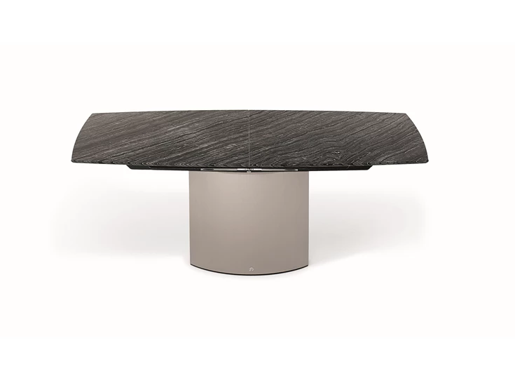 Gesloten Verlengbare tafel Adler stone natuursteen voet 2 oval Draenert