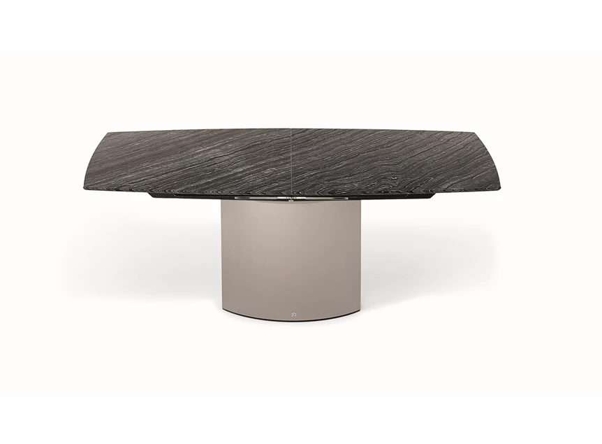 Gesloten Verlengbare tafel Adler stone natuursteen voet 2 oval Draenert