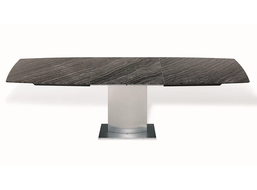 Verlengbare tafel Adler stone natuursteen voet 6 flat oval Draenert