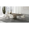 Sfeerfoto Verlengbare tafel Adler organisch stone venice black natuursteen voet 2 oval Draenert