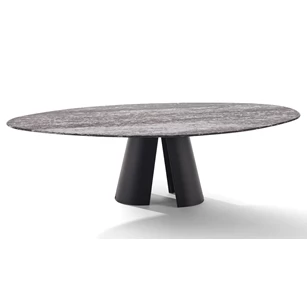 Tafel Kent outdoor 1550-O pebble natuursteen grigio beola Draenert